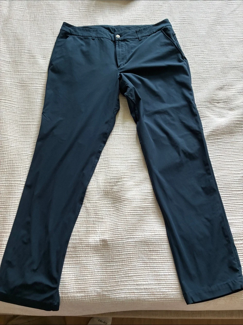 Men's Navy Straight Fit Pants